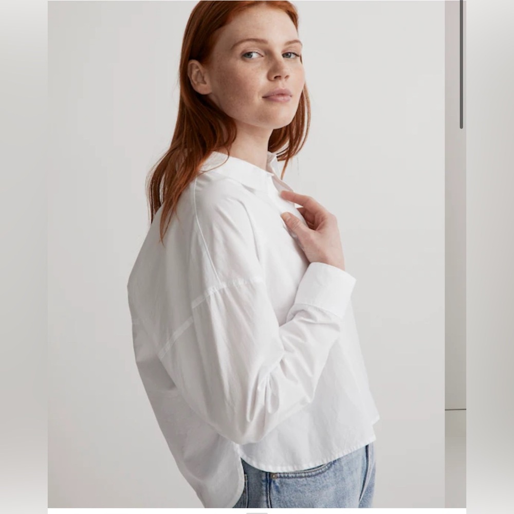 Madewell Poplin Hartford Crop